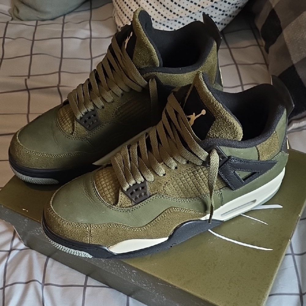 Jordan Olive Green Men's Sneakers - Picture 5 of 14